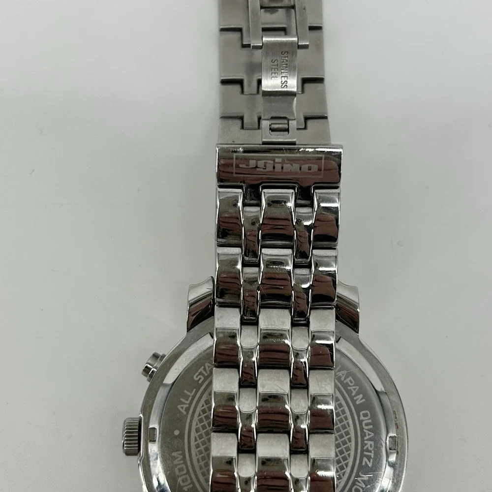 Jojino MJ-1101 50mm Mens Diamond Chronograph Watch 0.25ct Iced Out